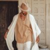 Boho Poncho For Men Mens Beach Robe Handmade